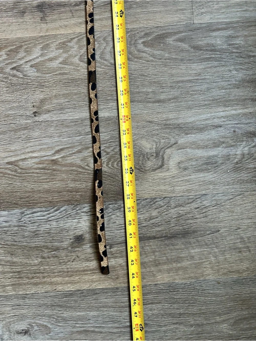 GAP Leopard Calf Hair Leather Belt Gold Buckle Women’s Size M